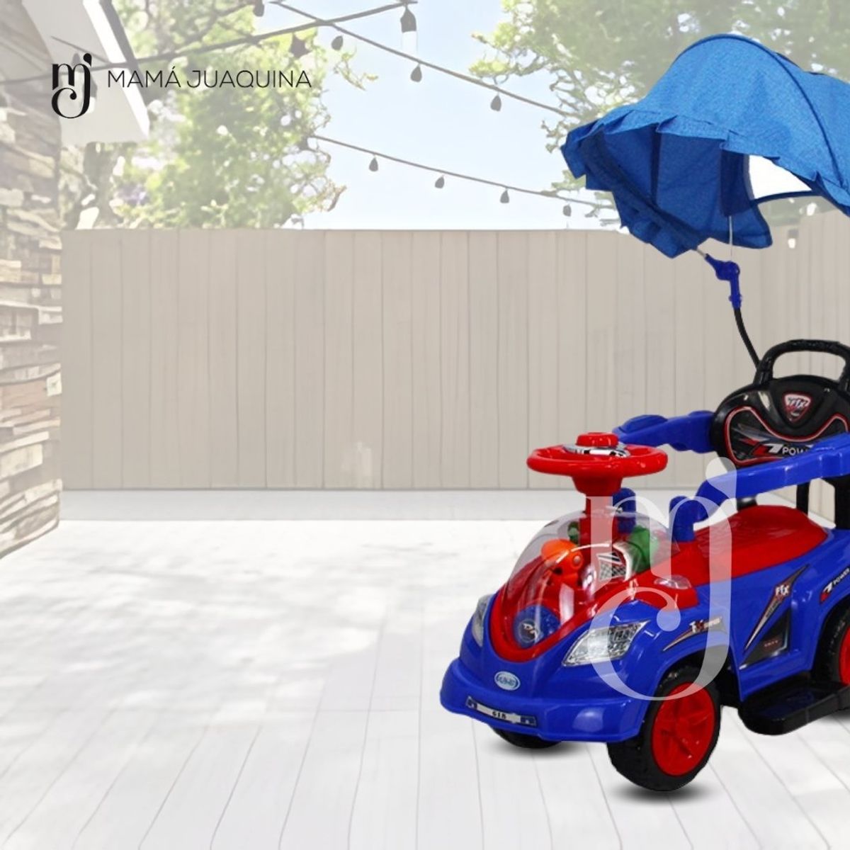 BABY - Correpasillo Guiador a Batería «TOKUMBO II» Blue