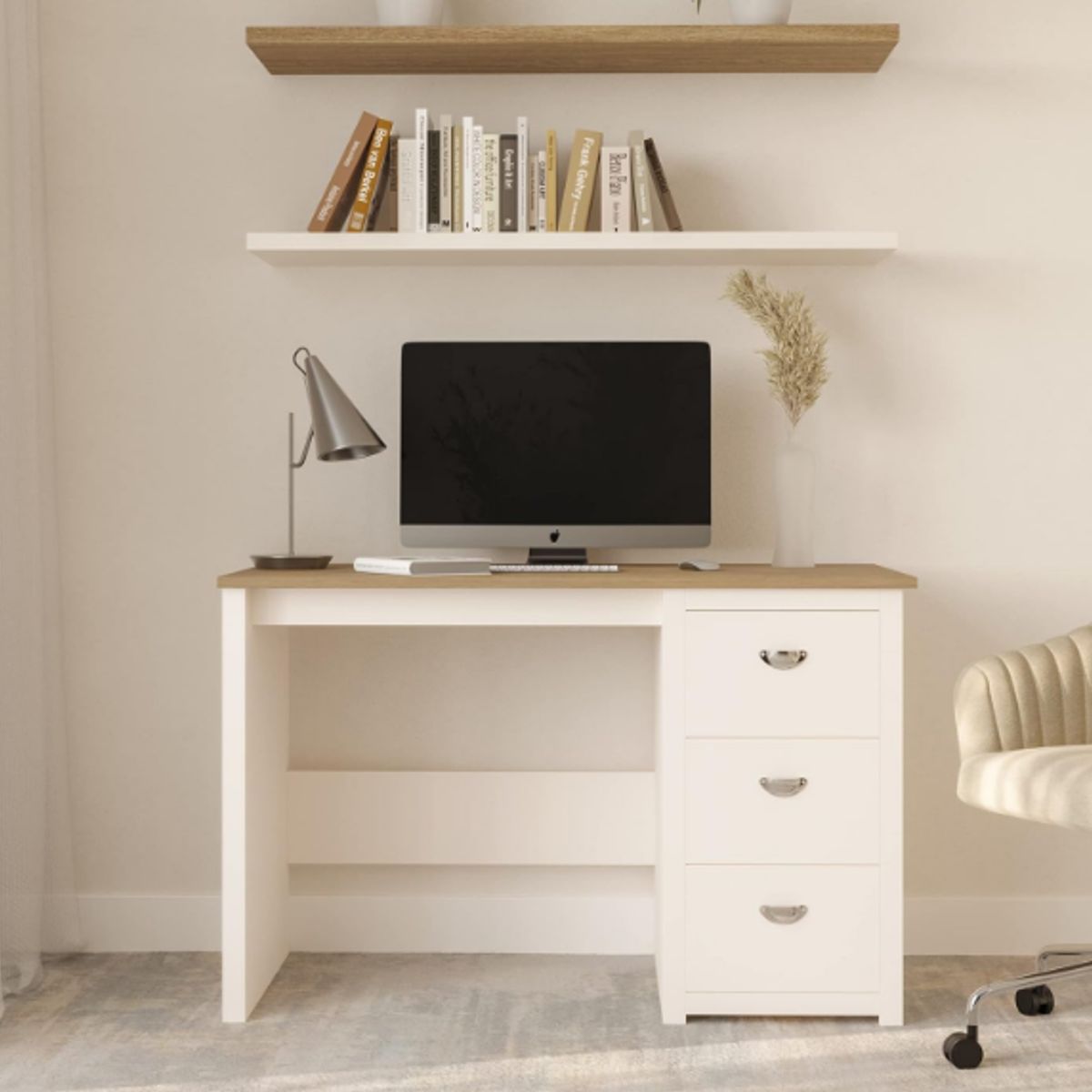 NACION MUEBLES - ESCRITORIO NACION MUEBLES STAR COLOR BLANCO