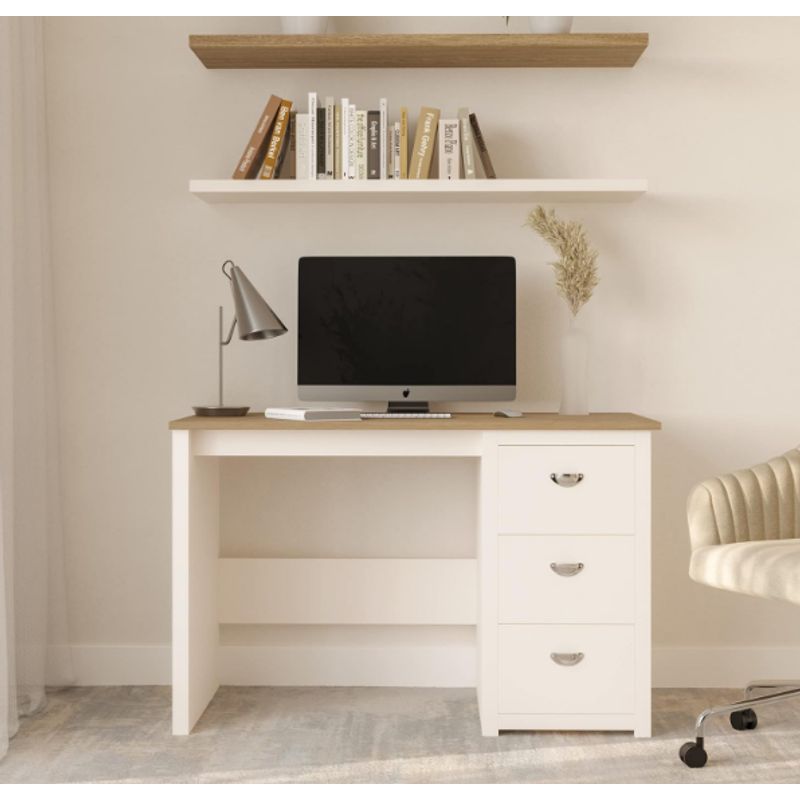 NACION MUEBLES - ESCRITORIO NACION MUEBLES STAR COLOR BLANCO