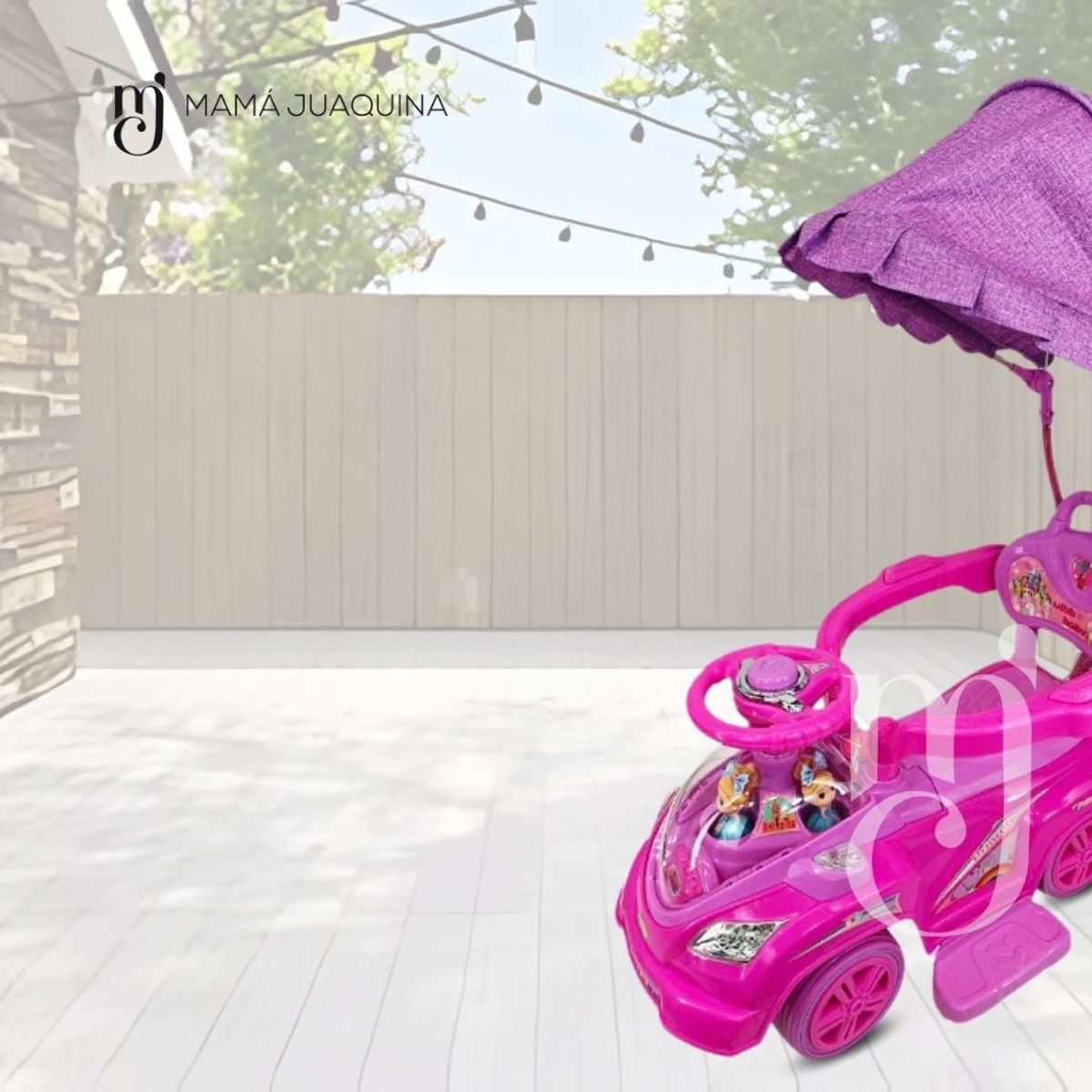 BABY - Correpasillo Guiador a Batería «TOKUMBO II» Fucsia