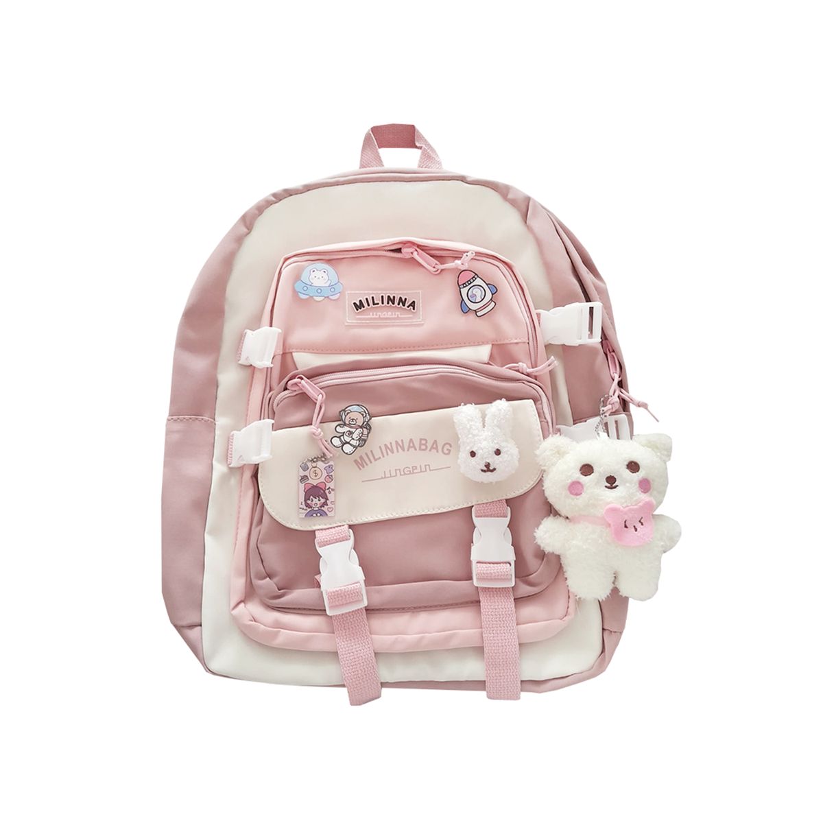 GENERICO - Mochila Coreana Milinnabag Rosa