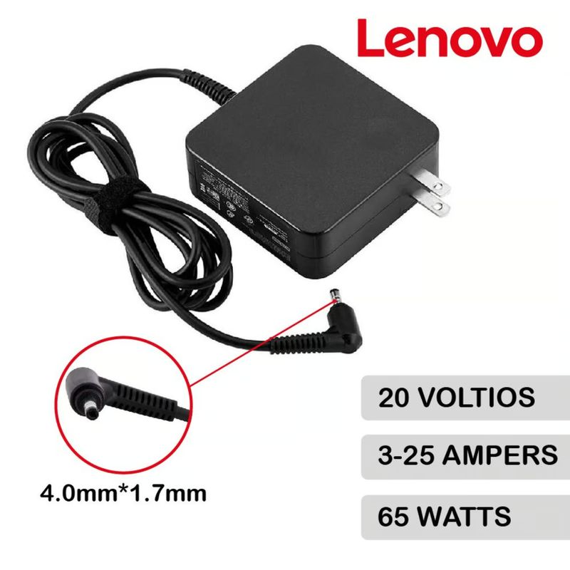GENERICO - Cargador generico Lenovo ideapad 20V 3-25A 65W Retráctil