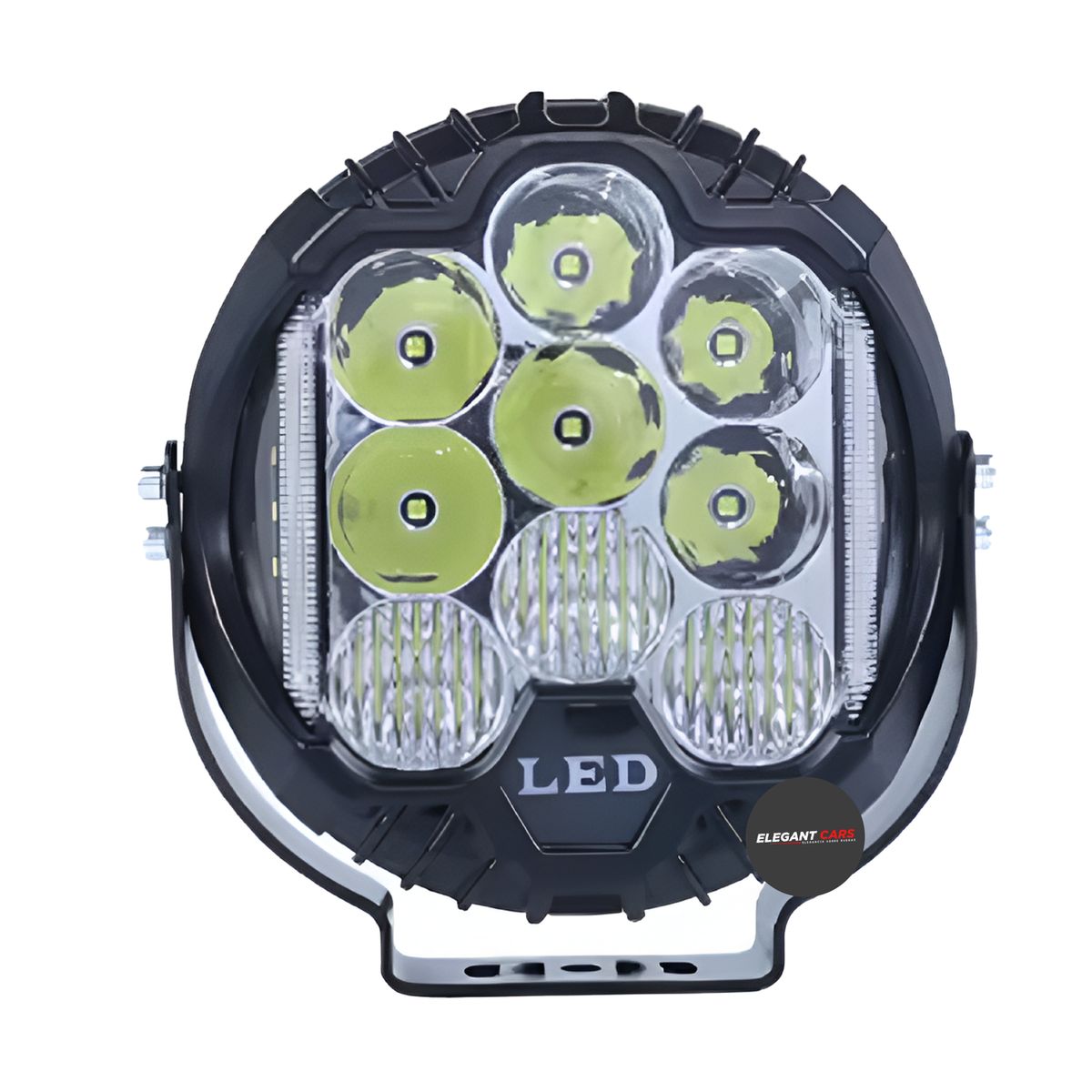 JET - Faro Led Modelo Force 6-5Pulg 80w Blanco Con DRL Ambar Par