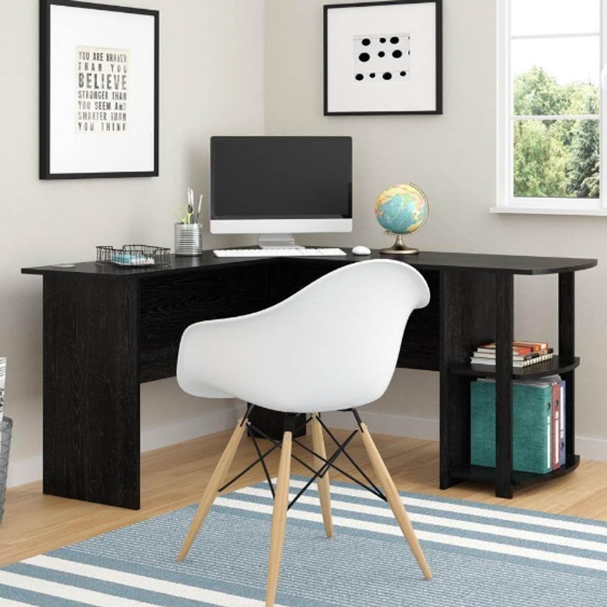 NACION MUEBLES - ESCRITORIO NACION MUEBLES LAZARO COLOR NEGRO