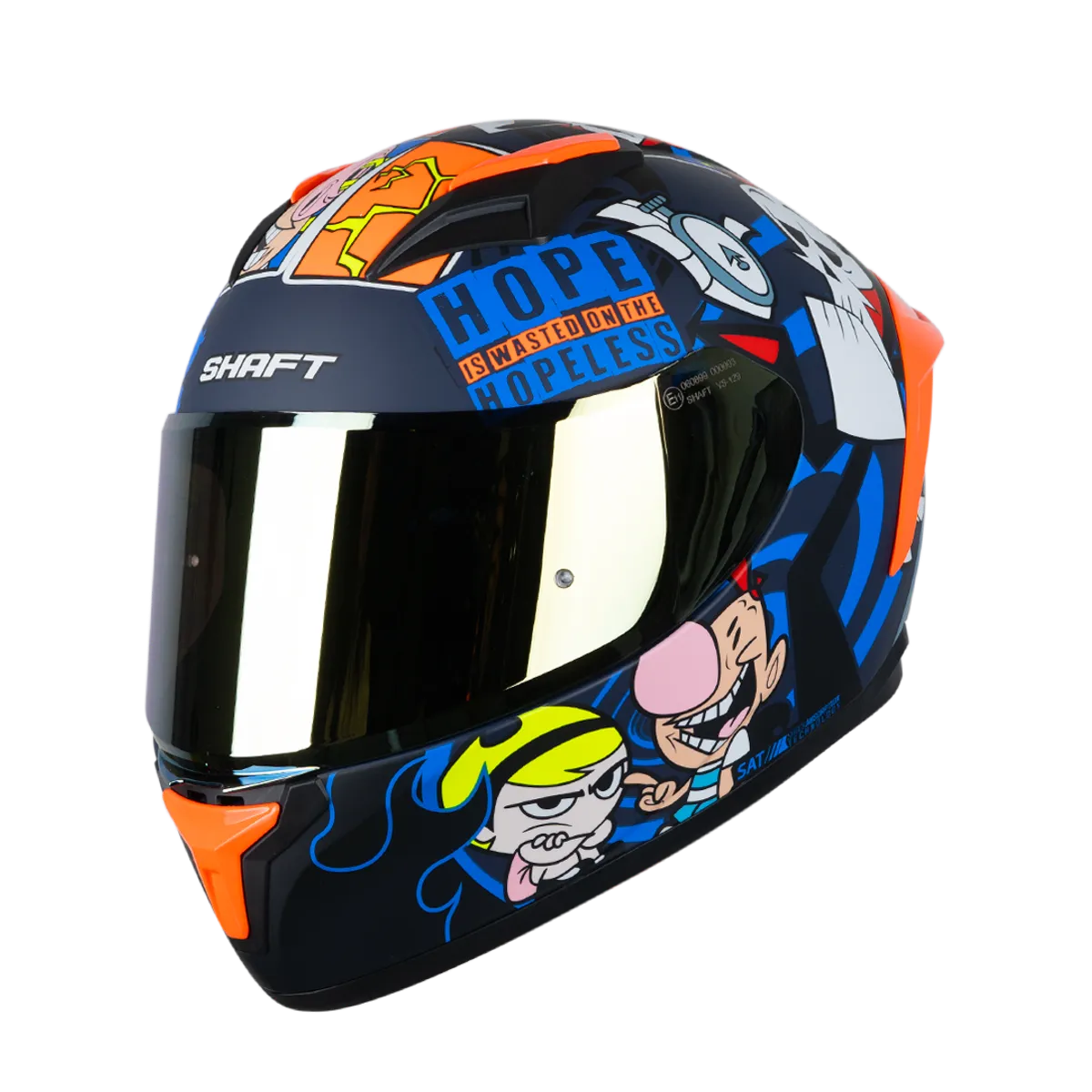 SHAFT - CASCO SH-582 SP EVO BILLY Y MANDY AZUL L