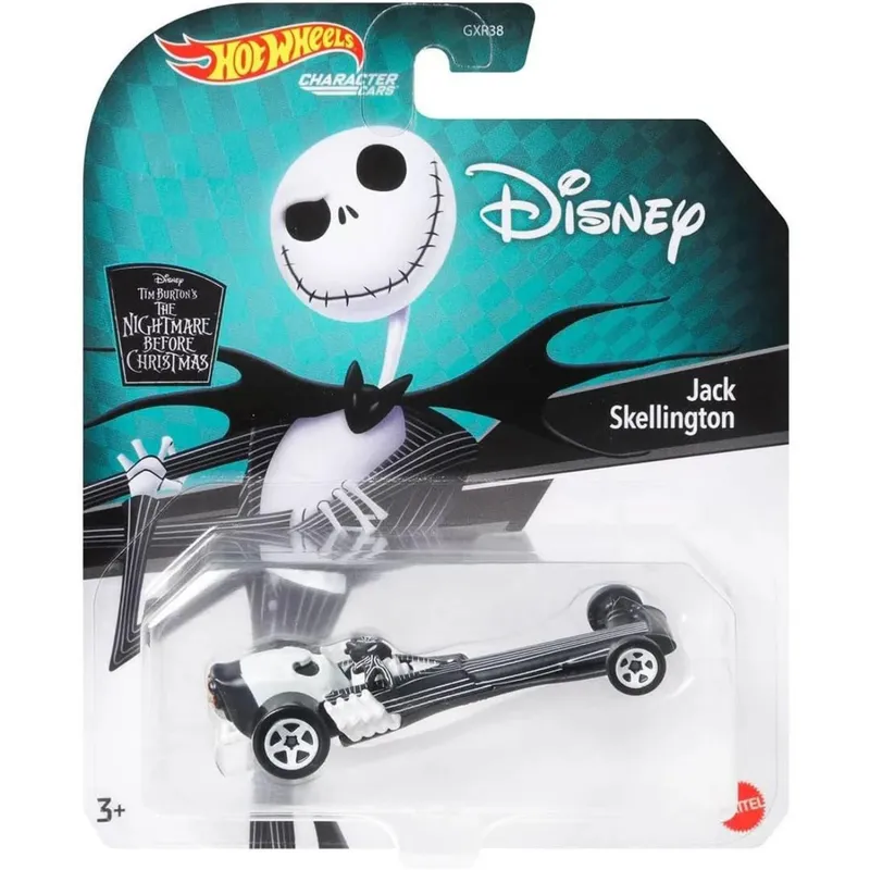 HOT WHEELS - Disney Hot Wheels Car 2024 Jack Skellington - auto colección