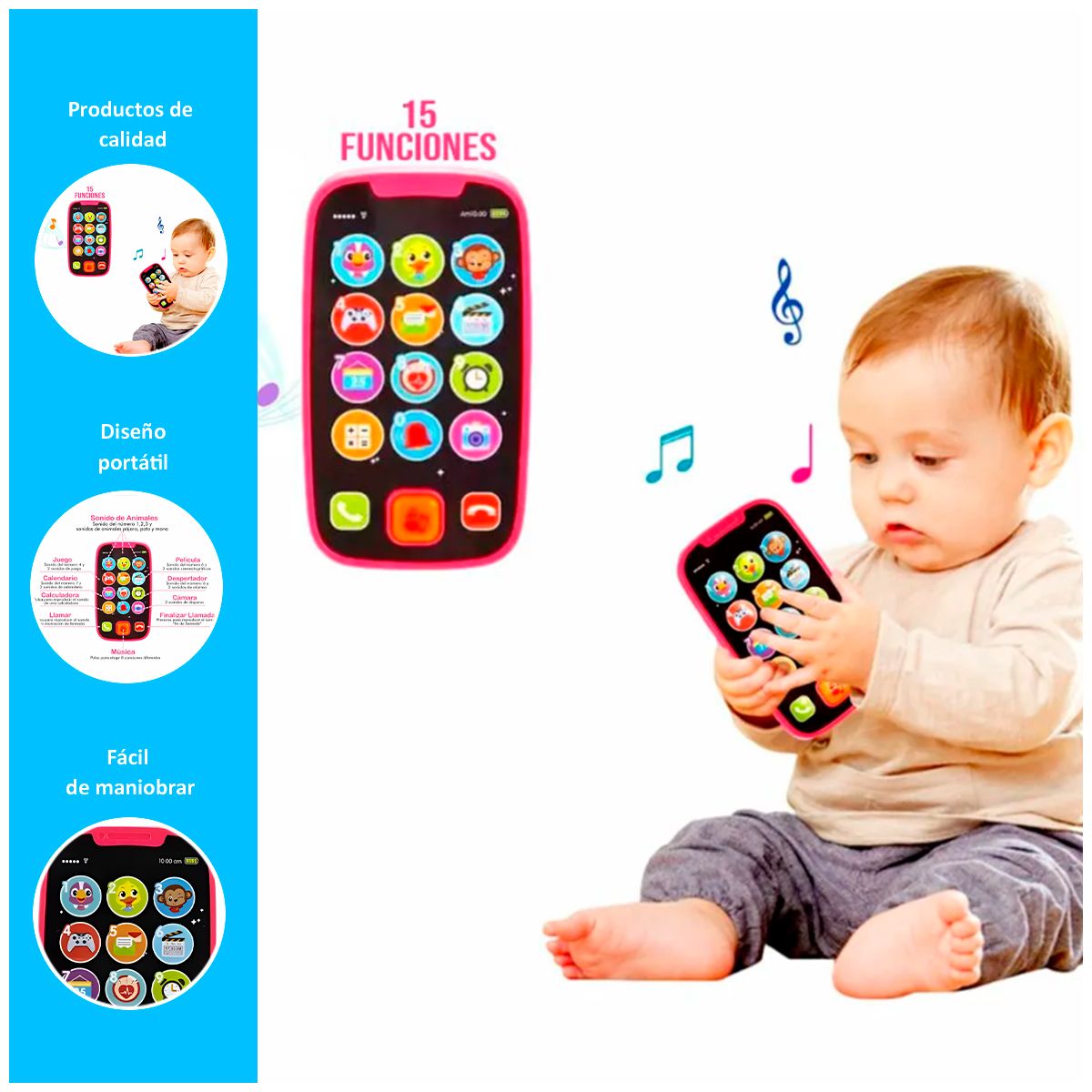 GENERICO - Mi Primer Smart Phone Fucsia