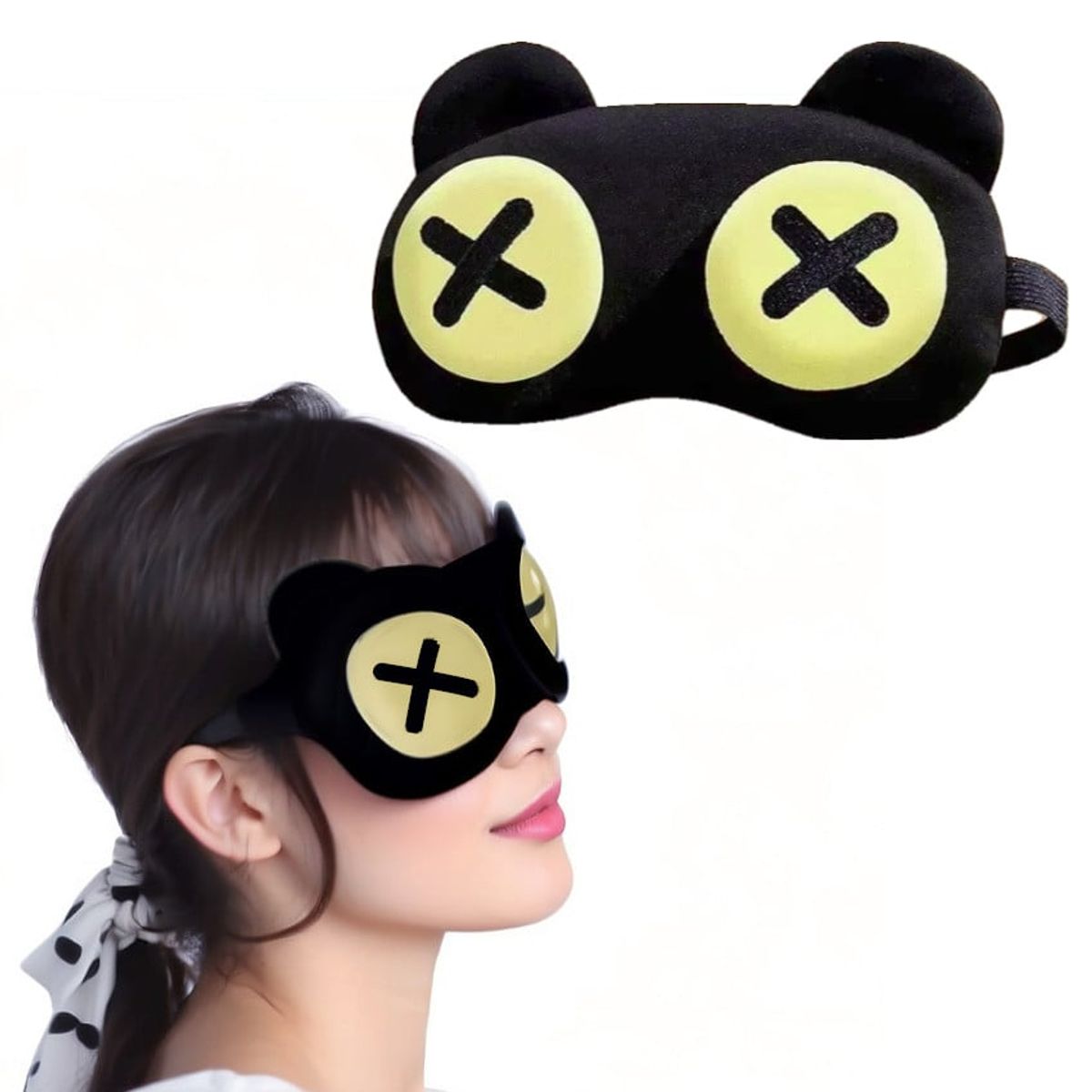 GENERICO - Mascara Ojos Antifaz Para Dormir lente 3d Ajustable Aisla Luz