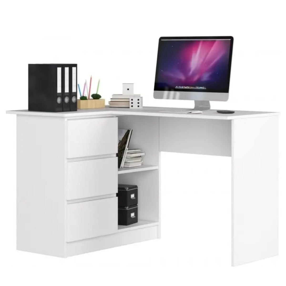 GENERICO - Escritorio en L Palmer Blanco Muebles Gaudi