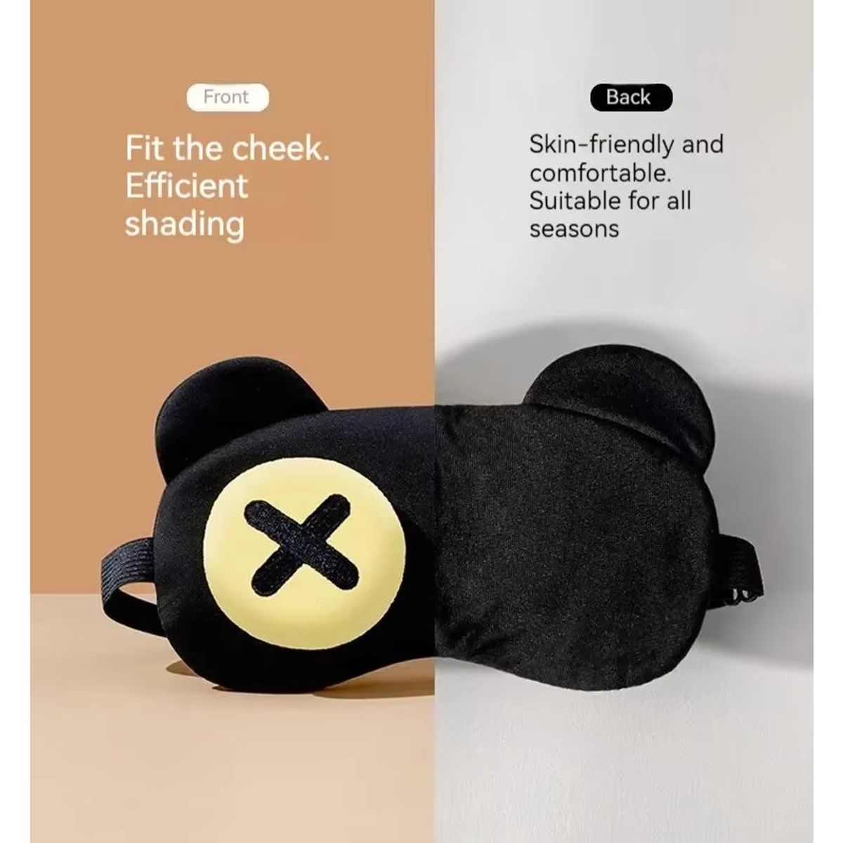 GENERICO - Antifaz Mascara Ojos Para Dormir lente 3d Ajustable Aisla Luz