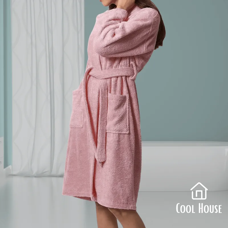 GENERICO - Bata de baño unisex Cool House Santina 100% algodón