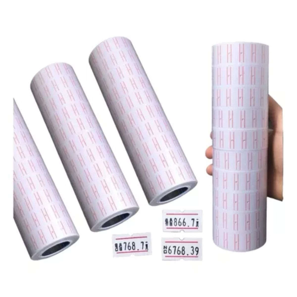 GENERICO - X100 Rollos 80,000 Etiquetas Precios Mx5500 Maquina Stickers