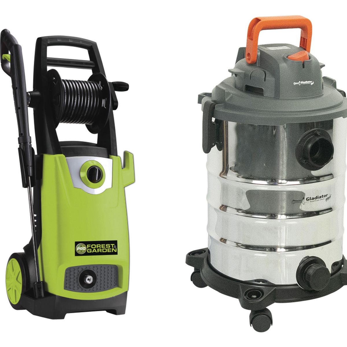 GLADIATOR - HIDROLAVADORA ELÉCTRICA + ASPIRADORA SECO-HÚMEDO Y SOPLADOR