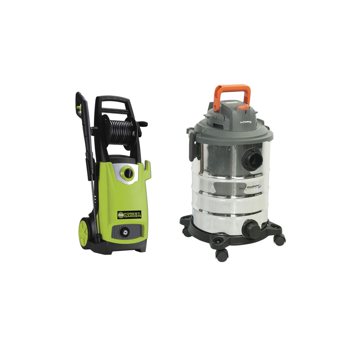 GLADIATOR - HIDROLAVADORA ELÉCTRICA + ASPIRADORA SECO-HÚMEDO Y SOPLADOR