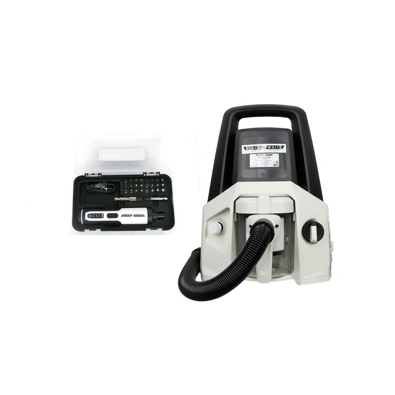BLACK & WHITE - HIDROLAVADORA 4 EN 1 + KIT DESTORNILLADOR COMPACTO RECARGABLE