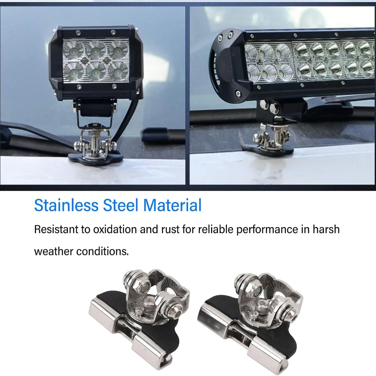 JETLIFE - Soporte De Barra Graduable Para Capo 4x4 2pcs