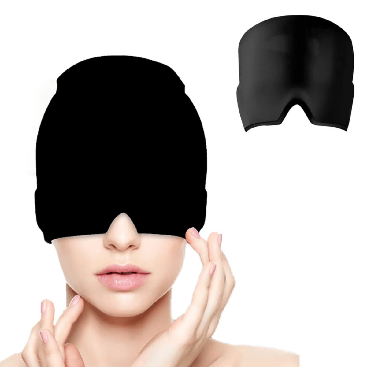 GENERICO - Gorro Para Aliviar el Dolor de Cabeza y Migraña - negro