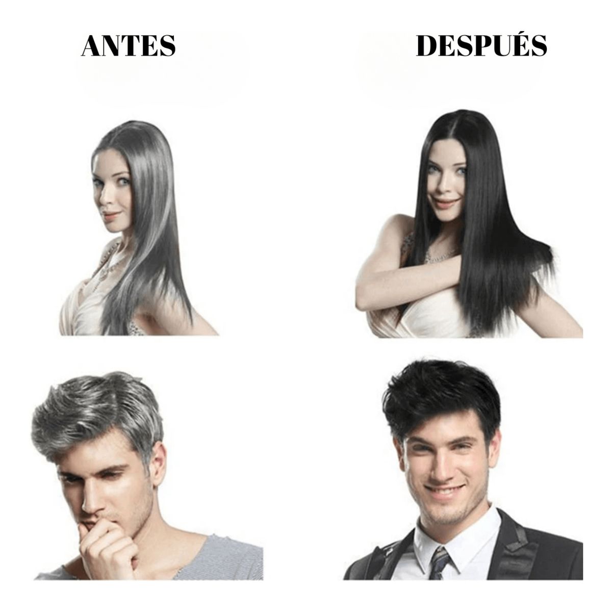 OEM - Shampoo Colorante Dexe  Cabello Negro