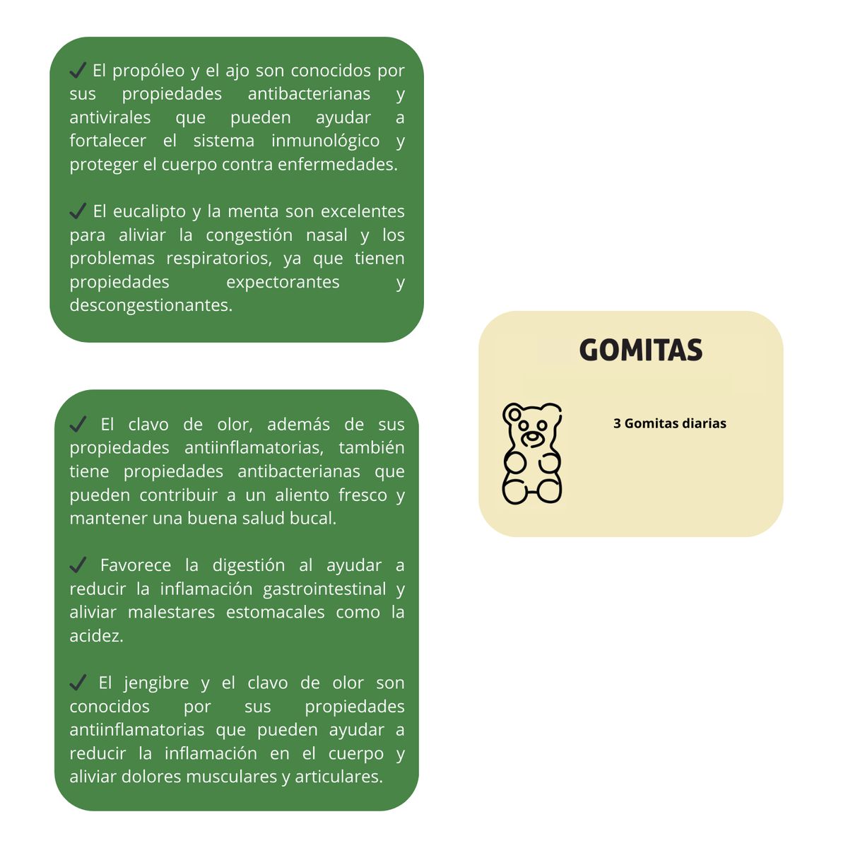 SOTTCOR - Propóleo Para Adultos Gomitas Sottcor 100g x2