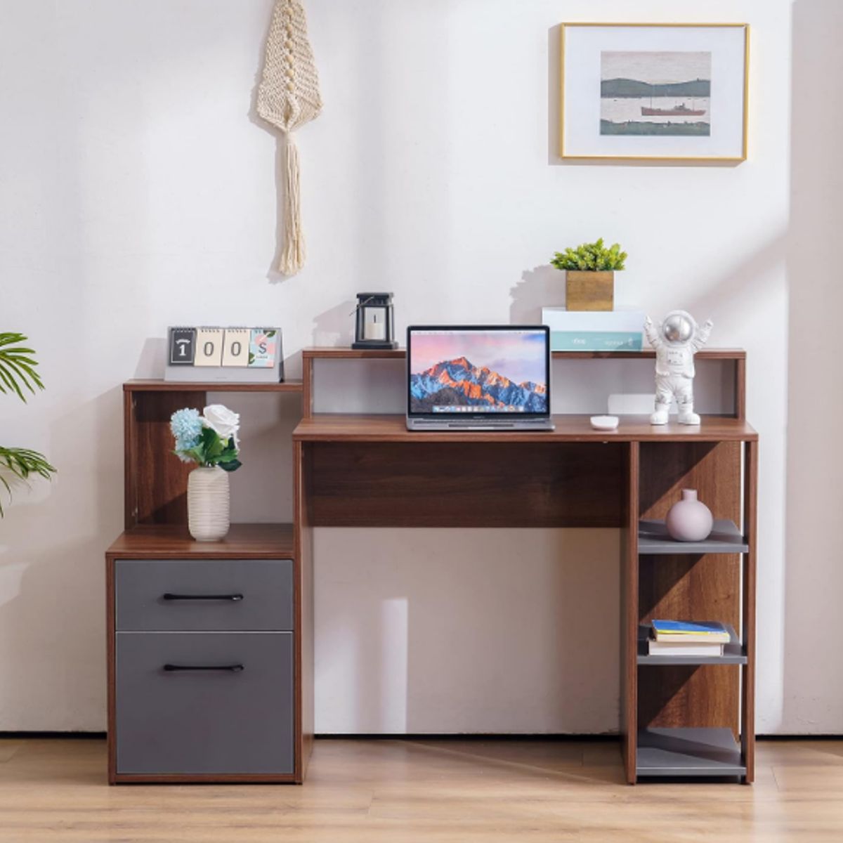 NACION MUEBLES - ESCRITORIO NACION MUEBLES DRE COLOR MARRÓN