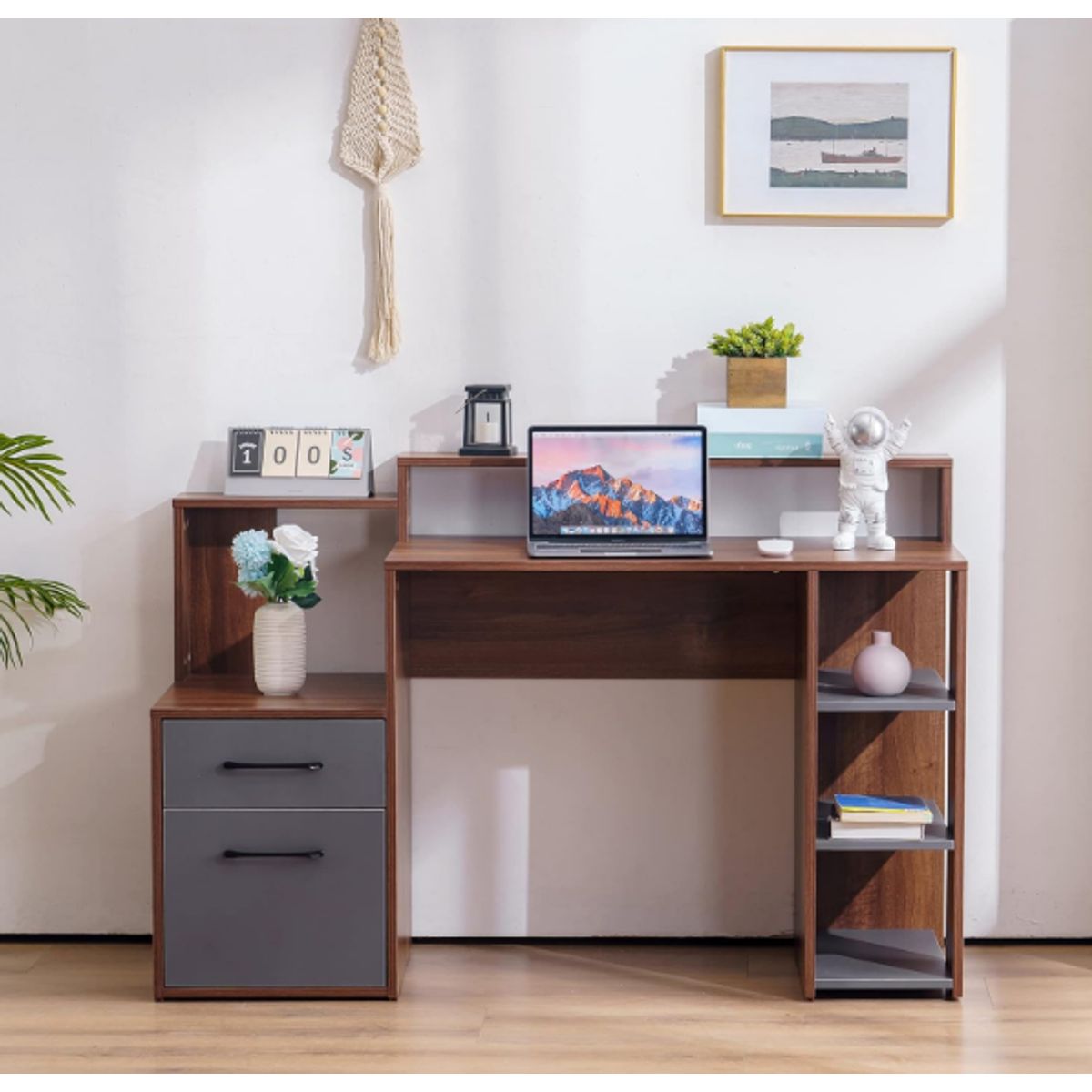 NACION MUEBLES - ESCRITORIO NACION MUEBLES DRE COLOR MARRÓN