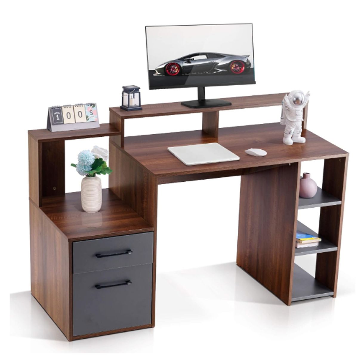 NACION MUEBLES - ESCRITORIO NACION MUEBLES DRE COLOR MARRÓN