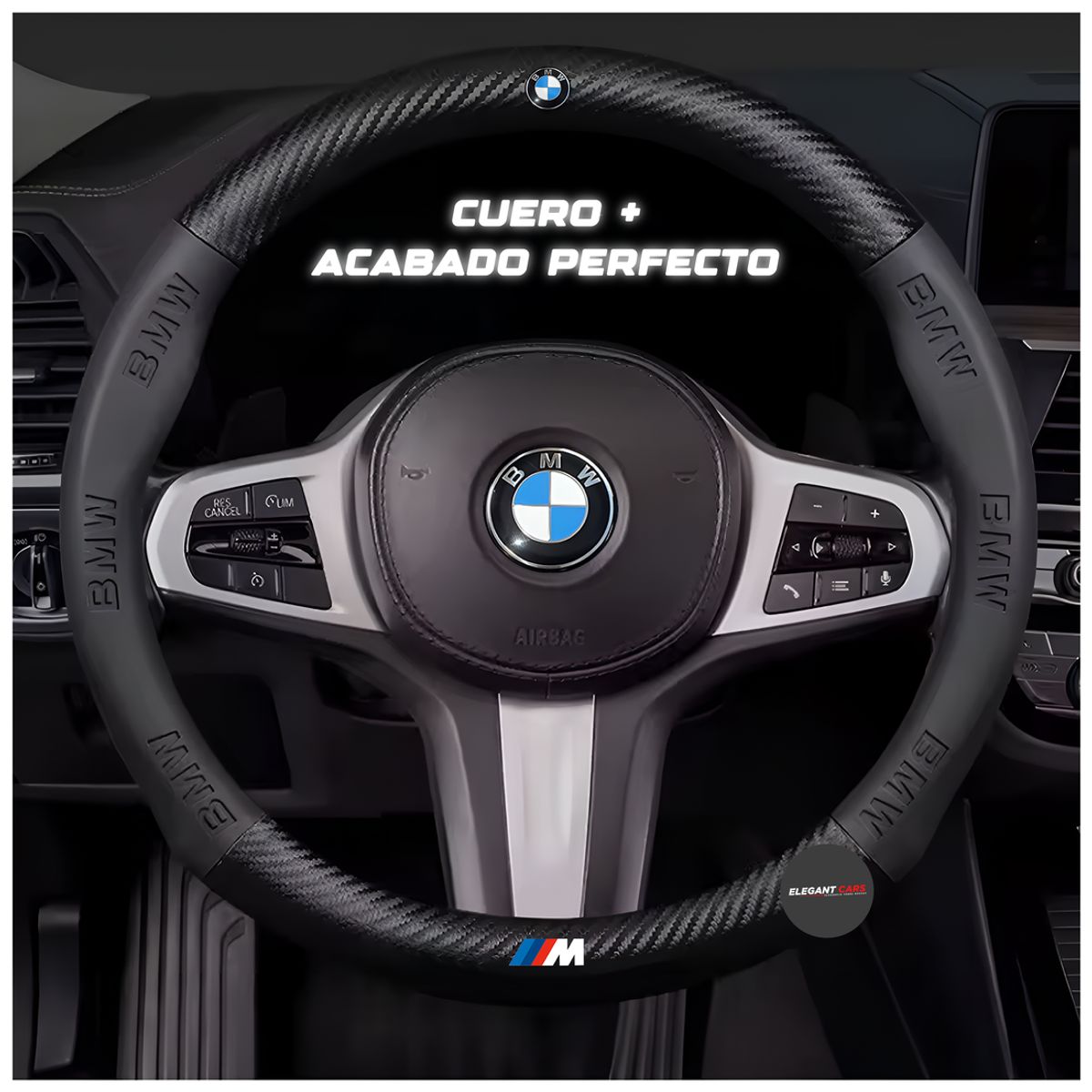 BMW - Funda De Volante Premiun BMW Negro