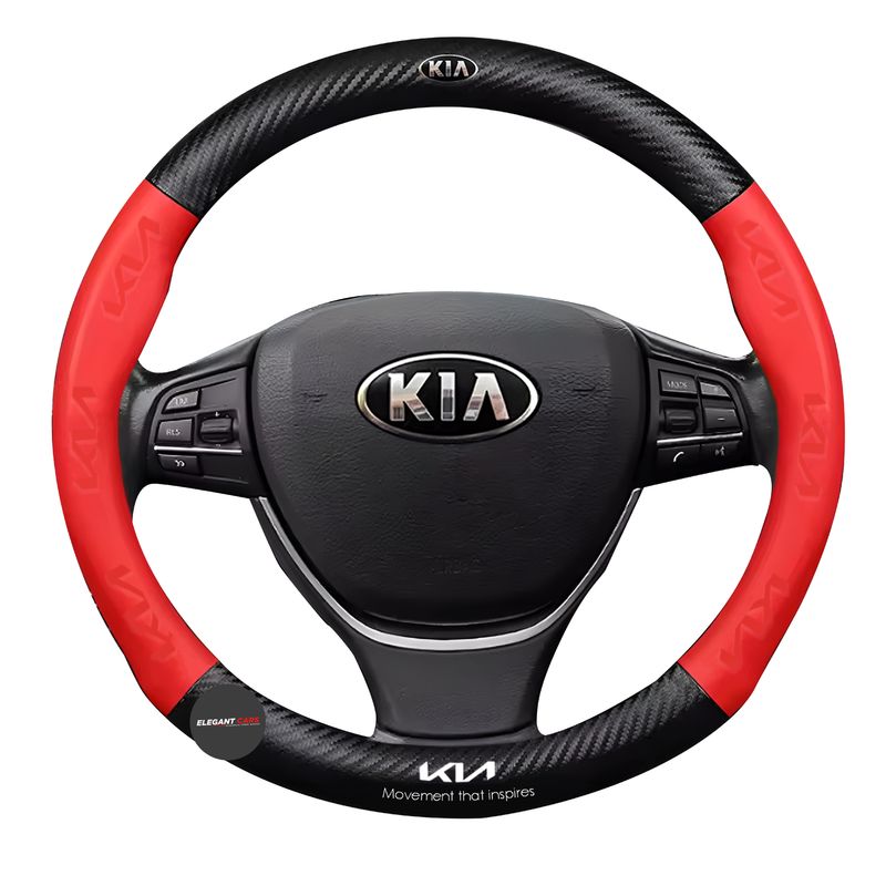 KIA - Funda De Volante Premiun KIA Rojo