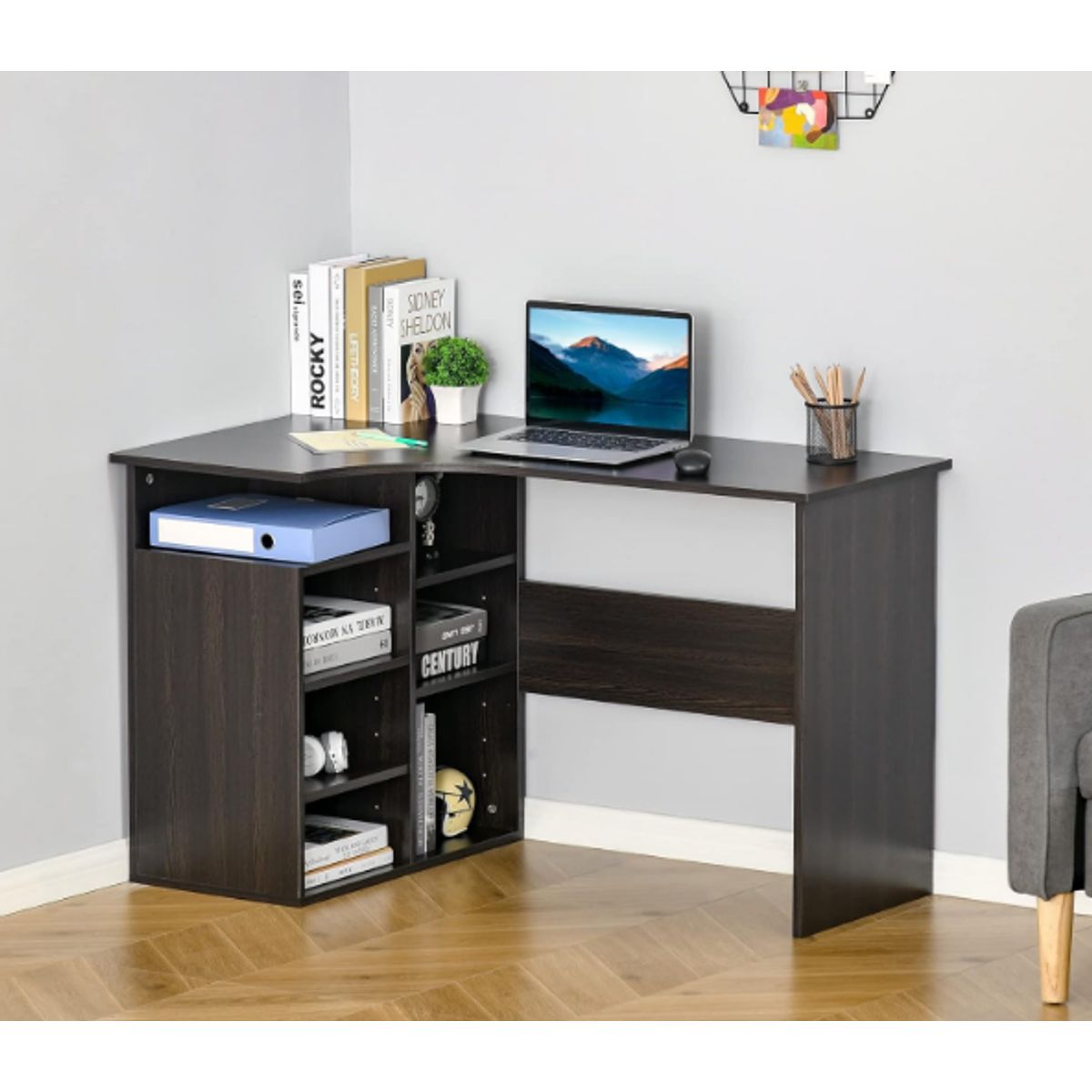 NACION MUEBLES - ESCRITORIO NACION MUEBLES LUCKY COLOR NEGRO