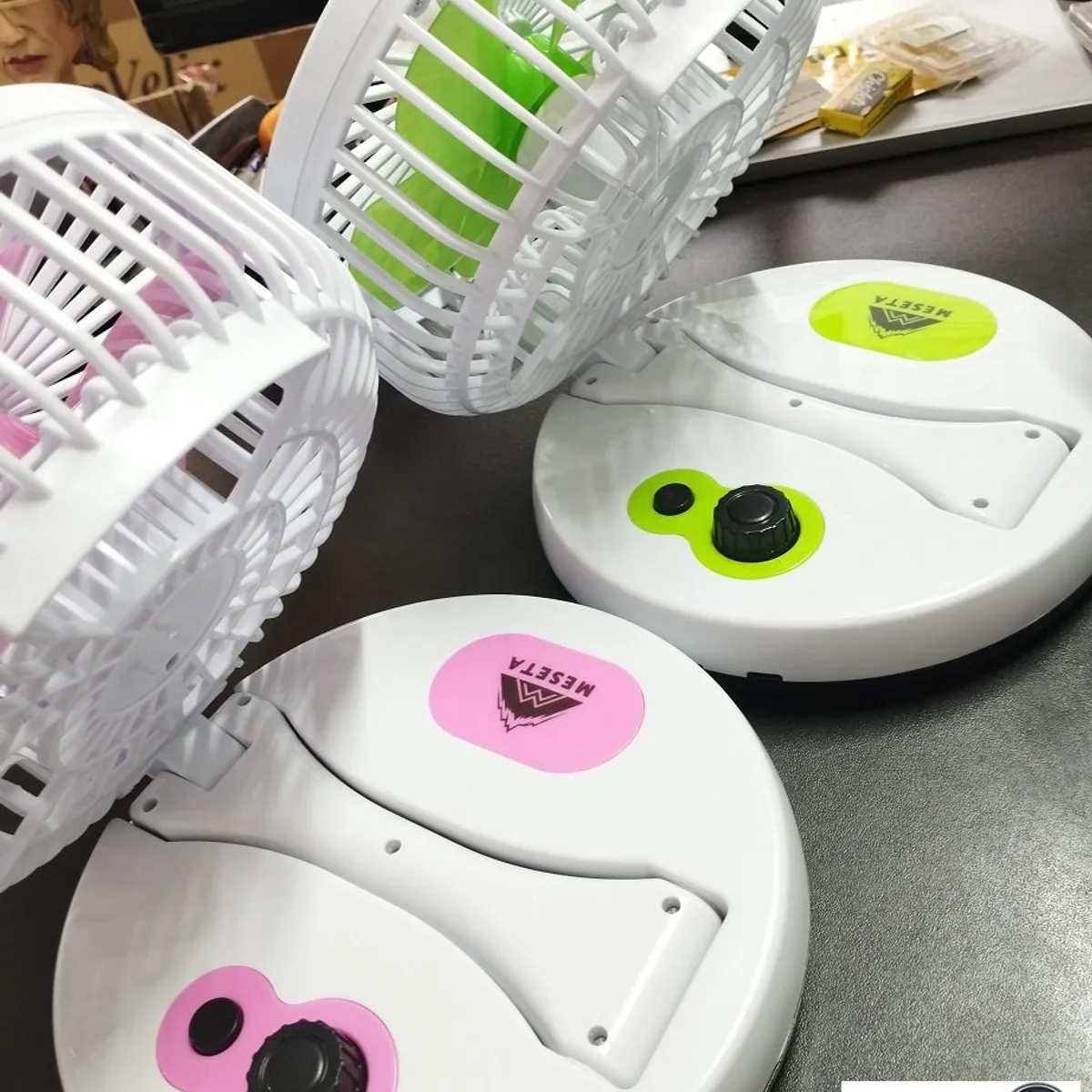 GENERICO - Ventilador de Escritorio - Portatil Tipo C Recargable - Lampara