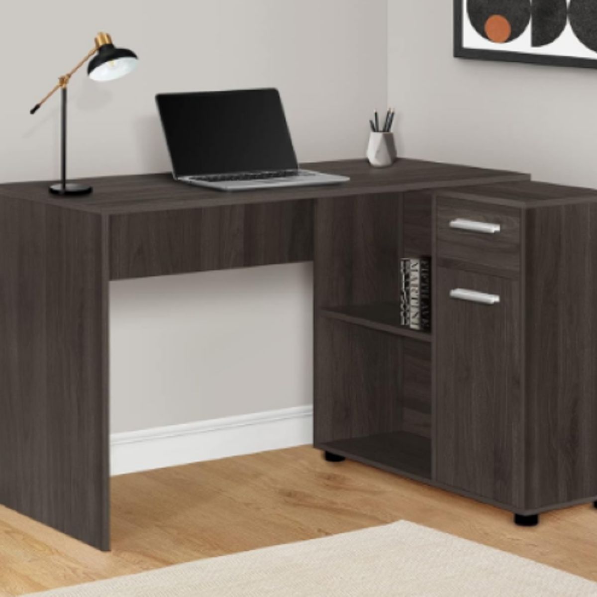 NACION MUEBLES - ESCRITORIO NACION MUEBLES SPACE COLOR MARRÓN