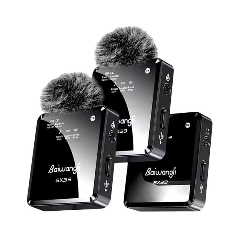 OEM - Micrófonos Inalámbricos DUAL SX39 - Tipo C,  IOS,  Cámaras y Equipos