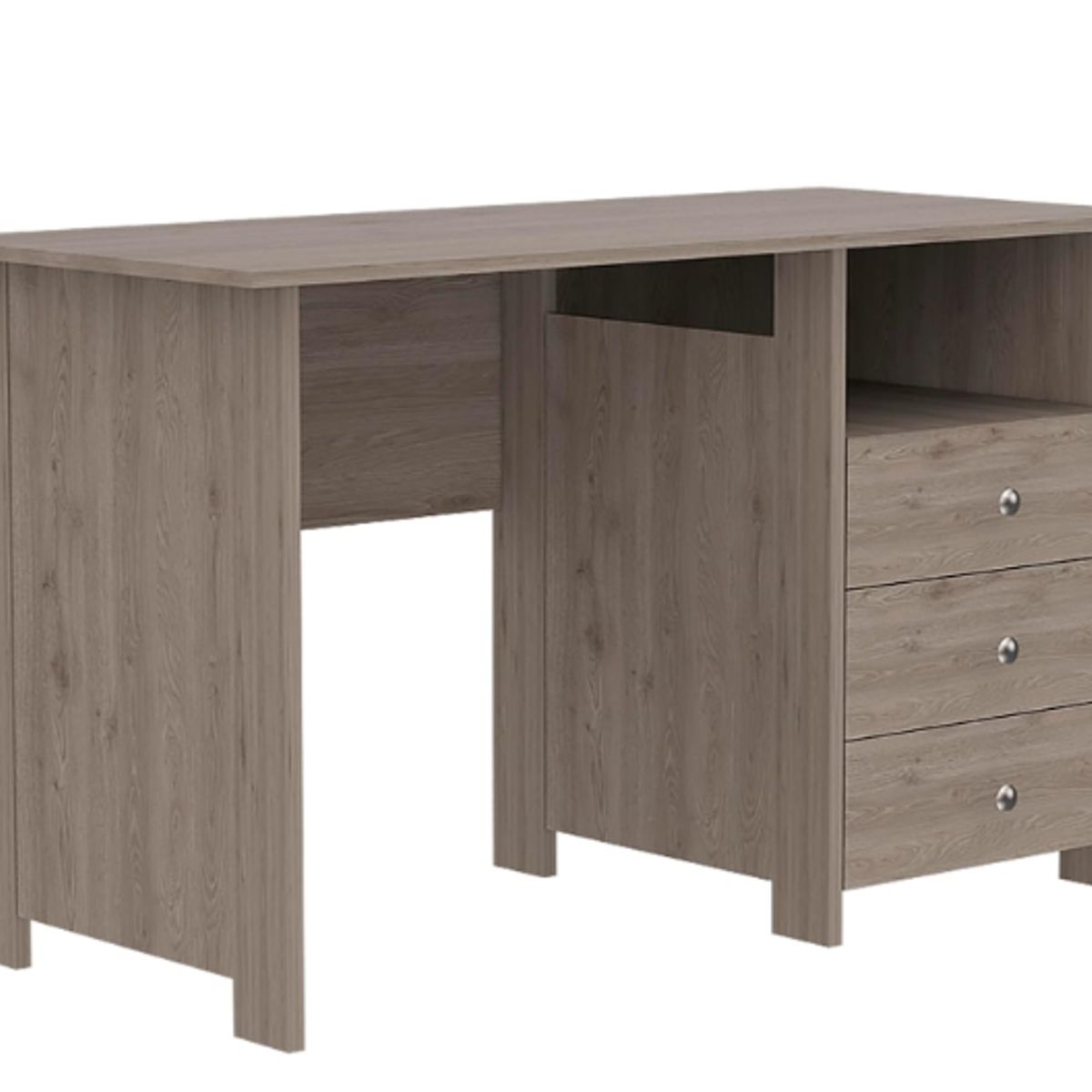 NACION MUEBLES - ESCRITORIO NACION MUEBLES DUVET COLOR GRIS CLARO