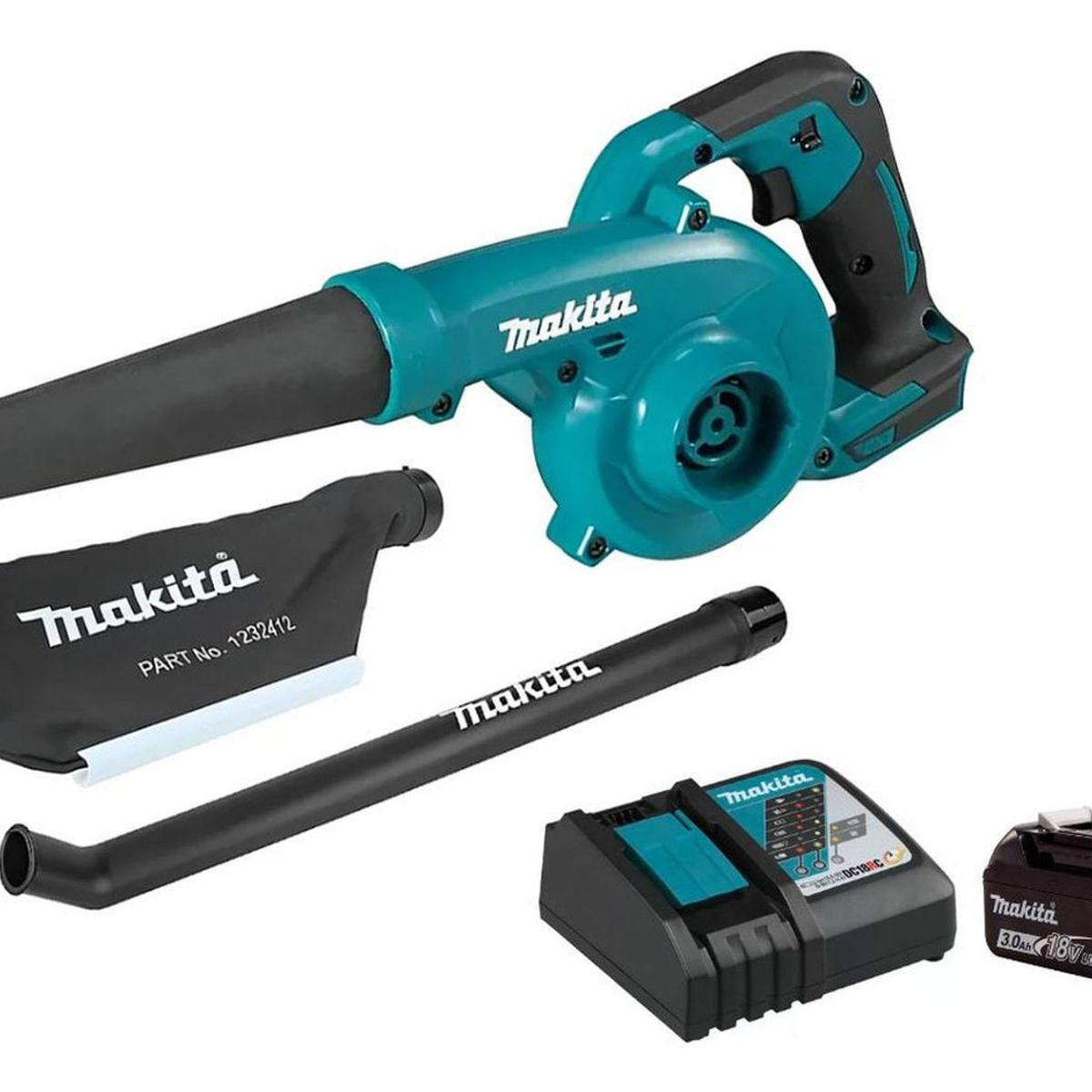 MAKITA - Sopladora Aspiradora Dub185 18V+ batería y cargador Makita