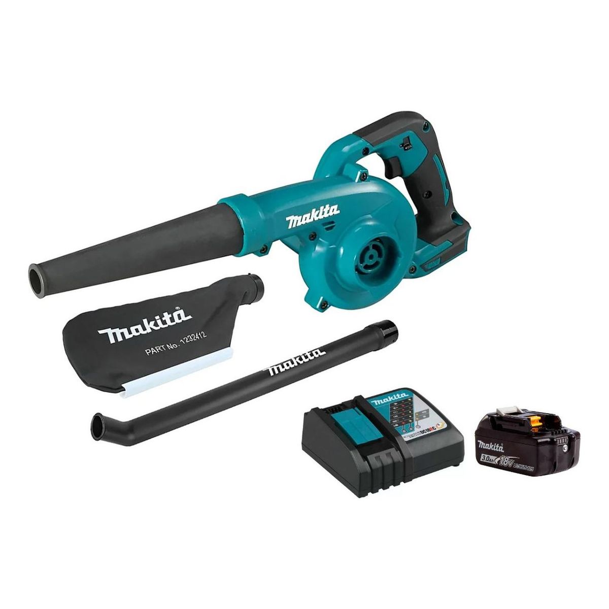 MAKITA - Sopladora Aspiradora Dub185 18V+ batería y cargador Makita