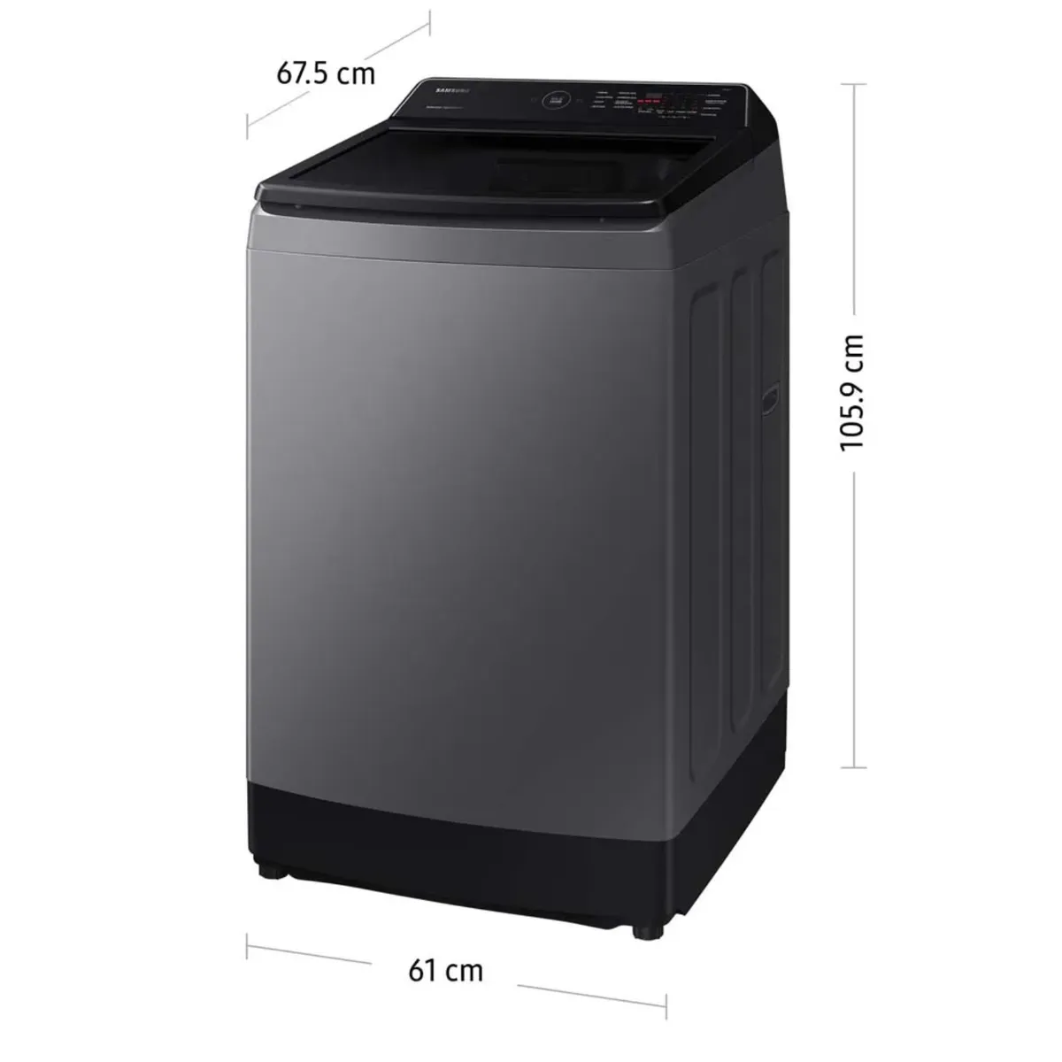 SAMSUNG - LAVADORA SAMSUNG 13KG WA13CG5441BD GRIS DIGITAL