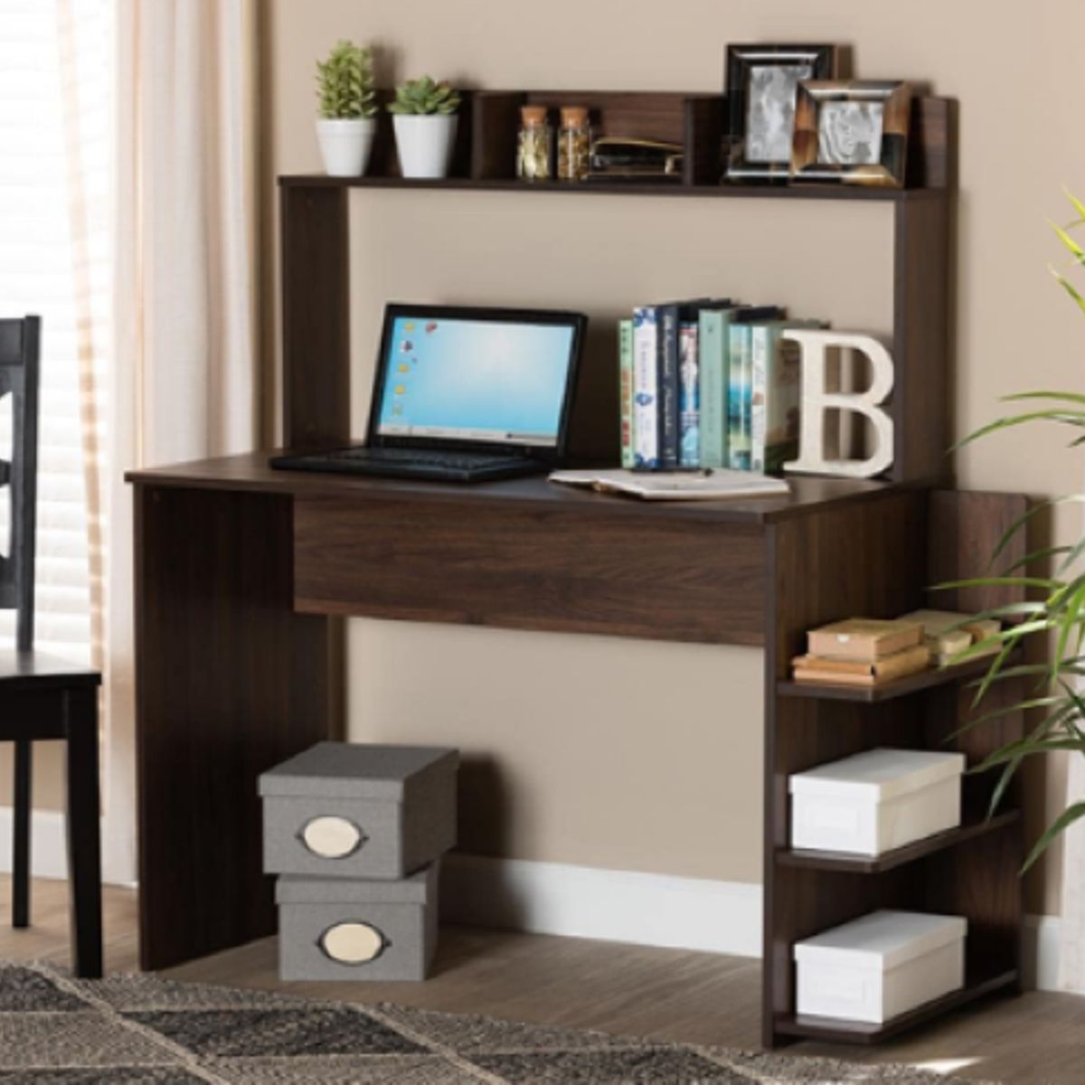 NACION MUEBLES - ESCRITORIO NACION MUEBLES MARTIN COLOR MARRÓN