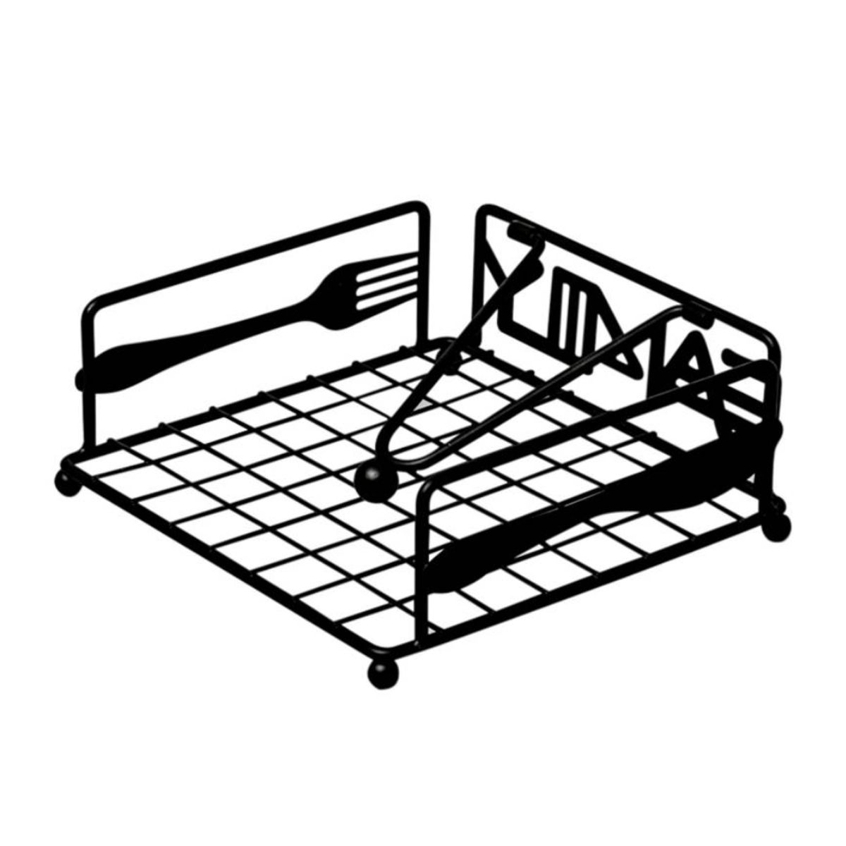 HYGGE - Servilletero de Metal Negro Moderno