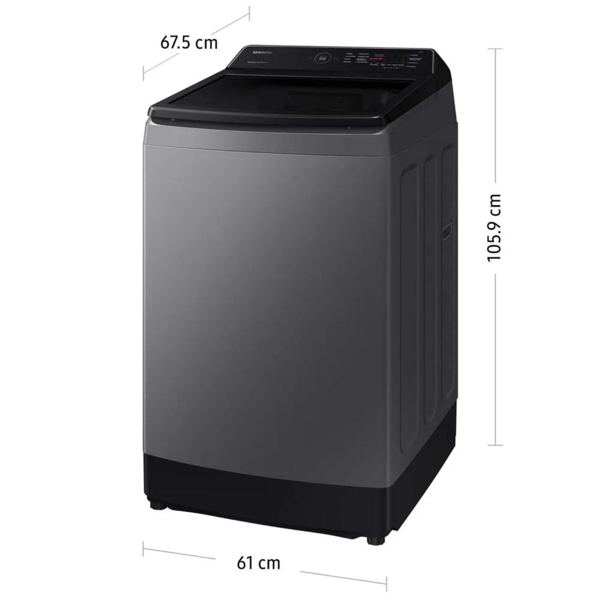 SAMSUNG - LAVADORA SAMSUNG 13KG WA13CG5441BD GRIS