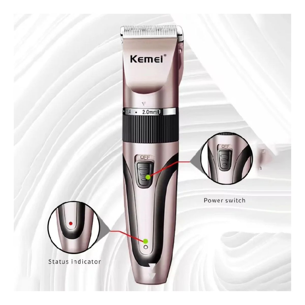 KEMEI - Cortapelos Profesional para Mascotas KEMEI