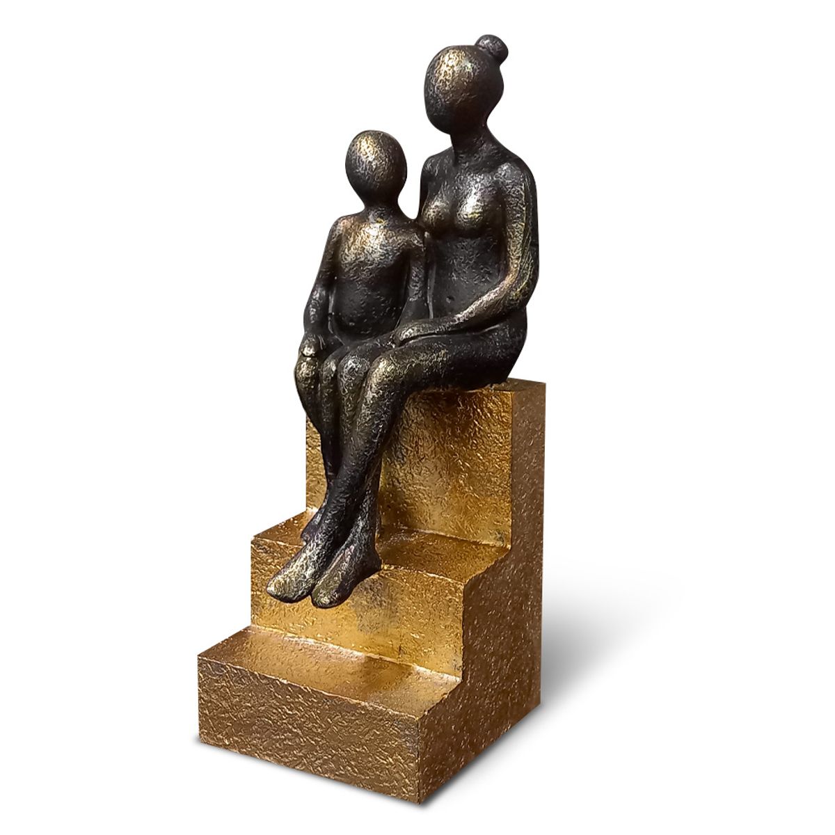 KELLER - Adorno Decorativo Elegante Mamá e Hijo C10