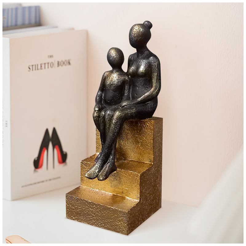 KELLER - Adorno Decorativo Elegante Mamá e Hijo C10
