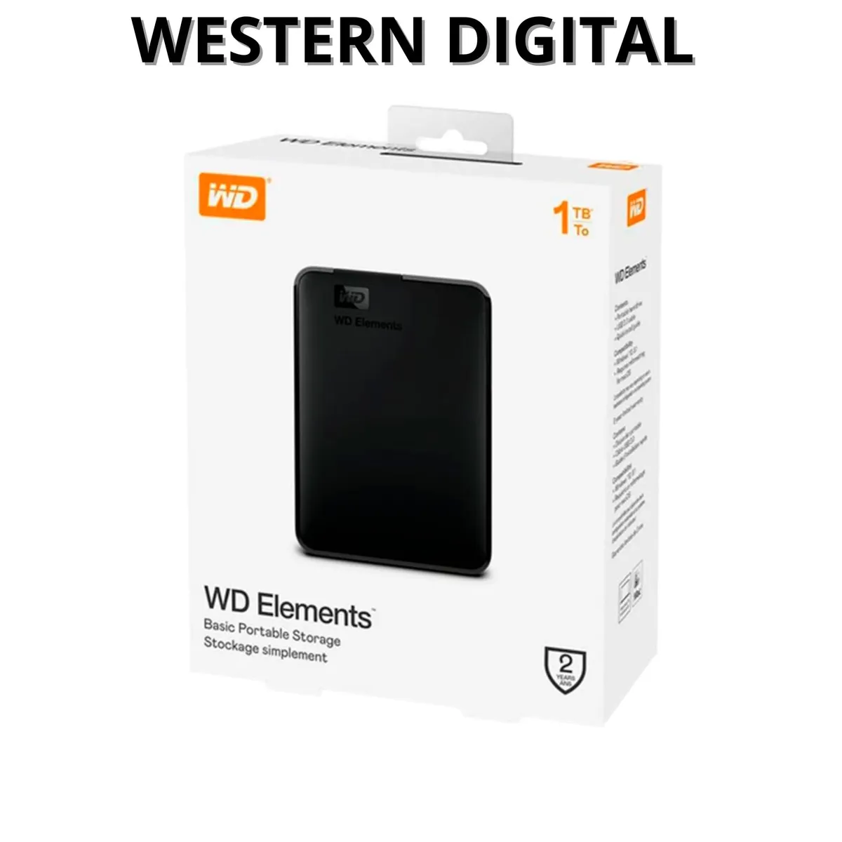 WESTERN DIGITAL - WESTERN DIGITAL 1TB EXTERNO