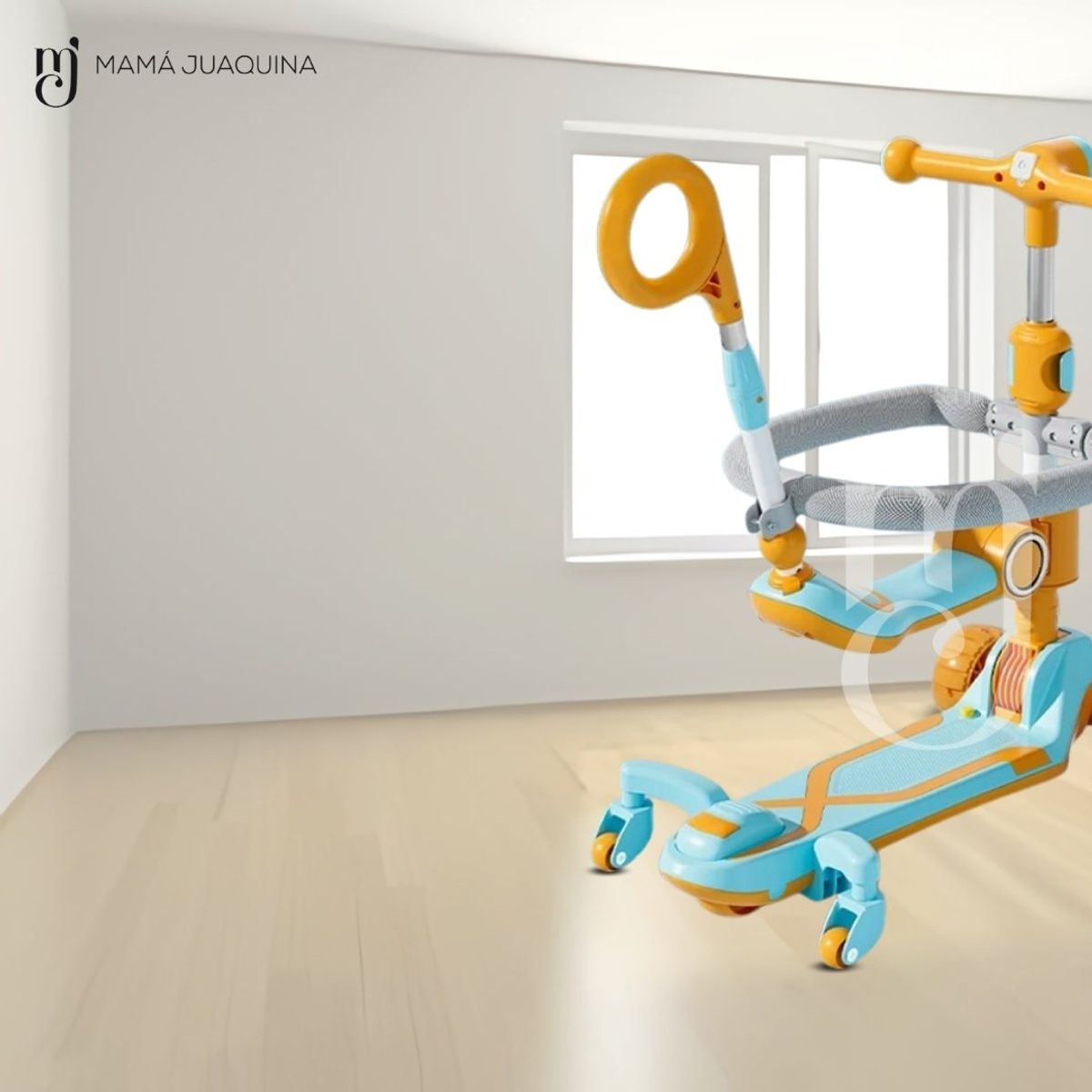 BABY - Scooter Guiador Didáctico «GLOWER» con Luces Led Yellow