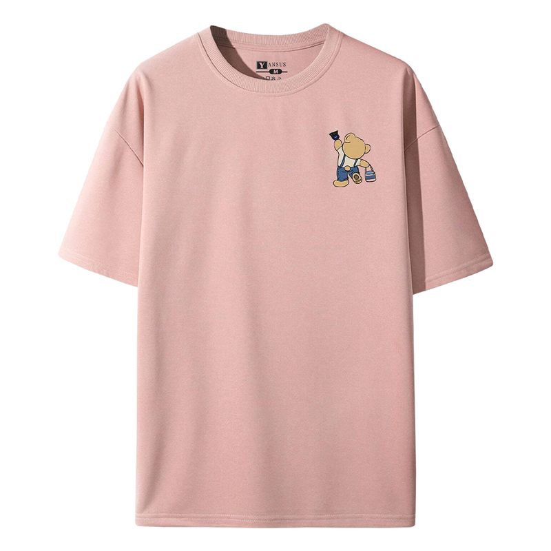 YANSUS - Polo Hombre Yansus Beige Negro Oso Draw it Bear