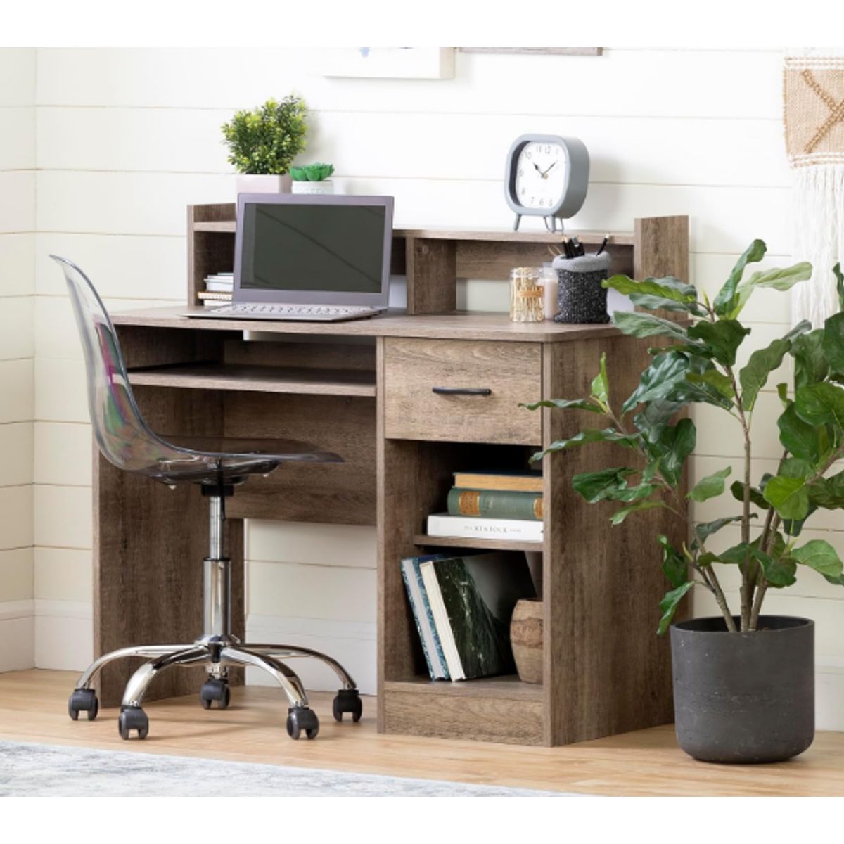 NACION MUEBLES - ESCRITORIO NACION MUEBLES TEK IT COLOR ROBLE