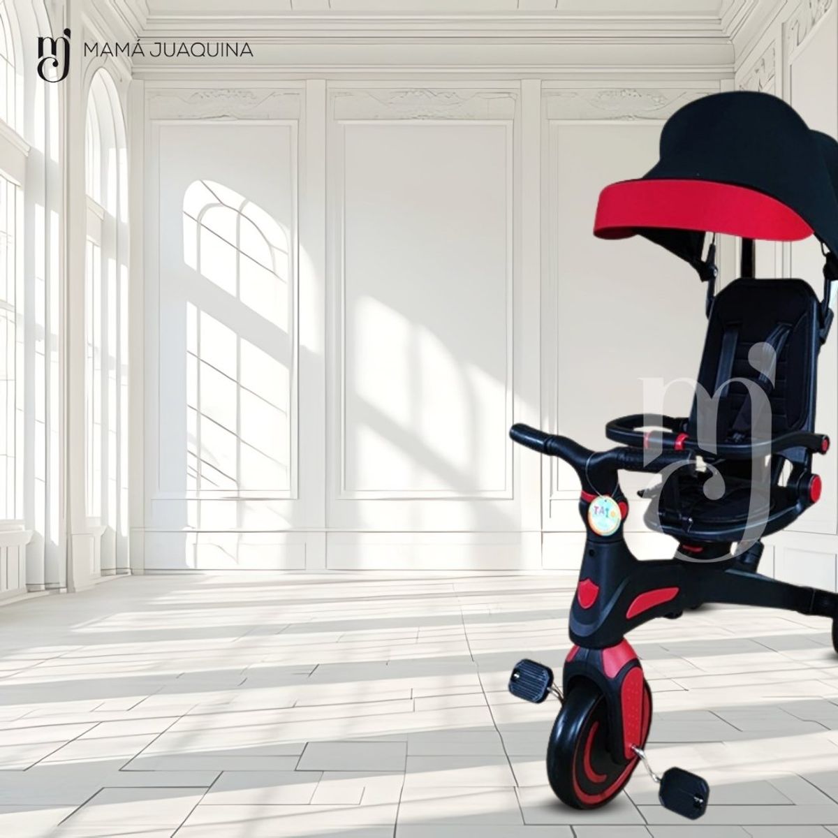 BABY - Triciclo Guiador «SHIELDER» Negro