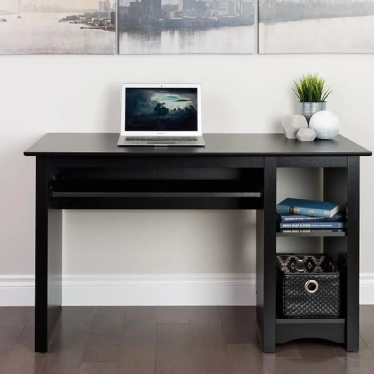 NACION MUEBLES - ESCRITORIO NACION MUEBLES GUNNA COLOR NEGRO