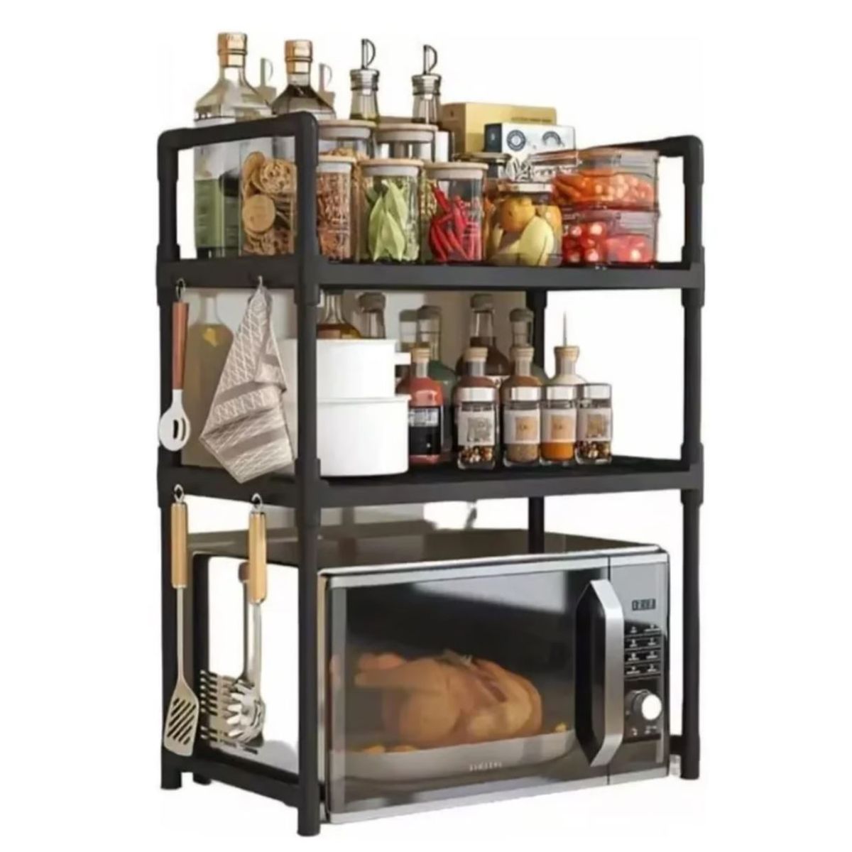 GENERICO - Estante Organizador de Cocina para Microondas 2 Niveles