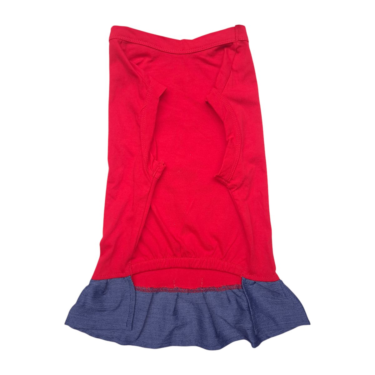 PRETTY CAN - Vestido de algodón para perros - Rojo y Coral -Talla 4